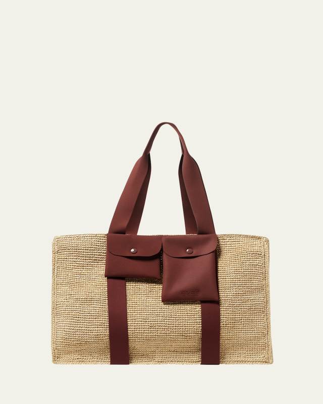 Voyageur Beach Basket Tote Bag